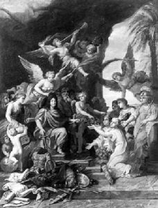 Allegory With Louis Xiv by Nicolas Loir