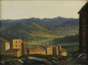 Vue De La Campagne Aux Environs De Florence by Alexandre Francois Loisel