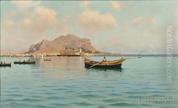 Fisherman Off The Coast Of Palermo - view 1