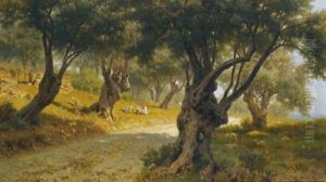 The Olive Grove, Palermo by Francesco Lojacono