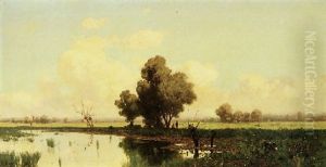 Paesaggio Con Corso D'acqua Paesaggio Con Corso D'acqua