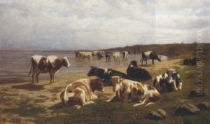 Cattle At The Water's Edge Cattle At The Water's Edge