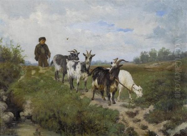 Hirte Mit Ziegen - view 1