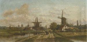 Une Route De Leide A Utrecht (aux Sept Moulins) Une Route De Leide A Utrecht (aux Sept Moulins)