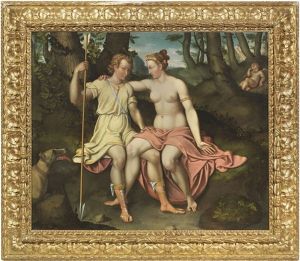 Venere E Adone by Giovanni Paolo Lolmo