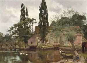Children Fishing In The Avon