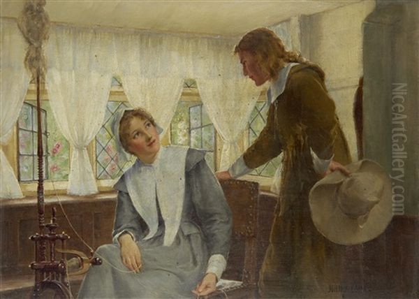 The Puritans Wooing - view 1