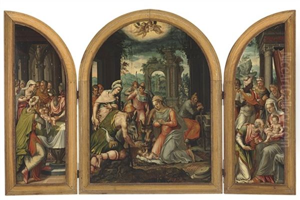 The Adoration Of The Shepherds (+ 2 Others, Triptych) - view 1