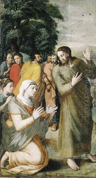 Christ And The Woman With The Issue Of Blood - view 1