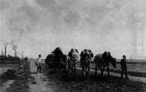 Strassenbauarbeiten Bei Neuss by Wilhelm Lommen