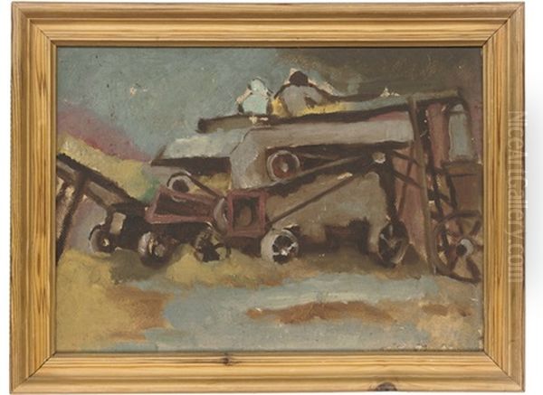 The Harvester (+ A Ball Of White Wool And Knitting In A Bowl; 2 Works) - view 1