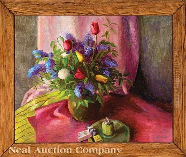 Still Life Of Tulips And Lilacs - view 1