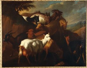 Gregge Di Capre by Francesco Londonio