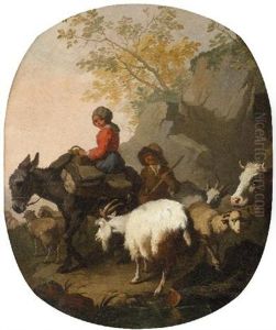 Scena Di Genere Con Pastorelli