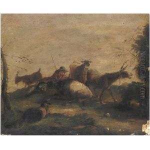 Pastore Con Armenti by Francesco Londonio