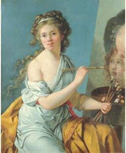 Autoportrait Copiant Le Belisaire Et L'enfant by Marie Guilhelmine Benoist
