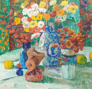 Floral Still-life by Leon Londot