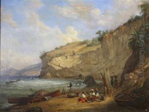 Les Pecheurs De Coquillages Aux Caraibes by Edwin Longsden Long