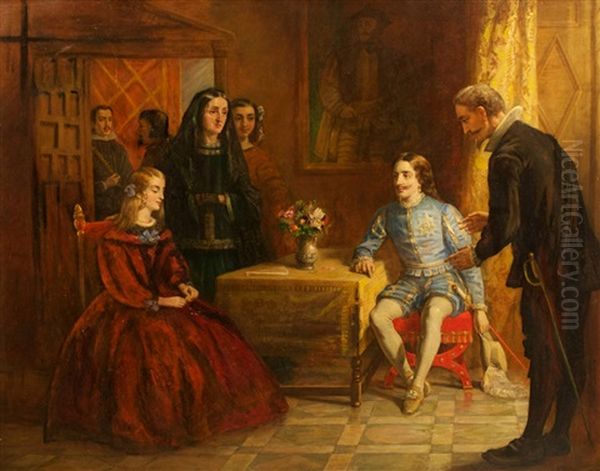 Charles 1er D"angleterre Proposant Le Mariage A L"infante D"espagne (1858) - view 1