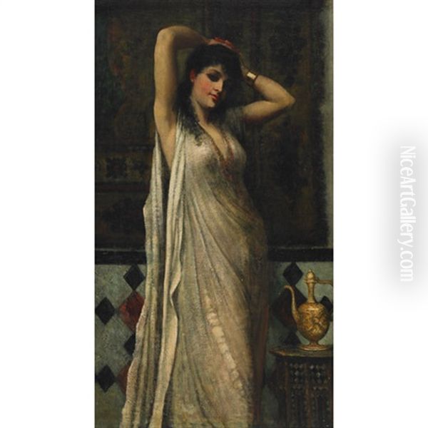 Egyptian Girl In Her Salon - view 1