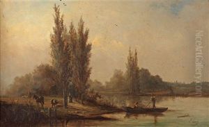 Bord De Riviere by Edwin Longsden Long