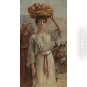 Carrying A Basket Full Of Pomegranates Carrying A Basket Full Of Pomegranates