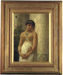 An Egyptian Girl With A Sistrum