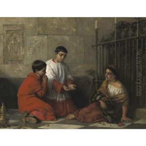 The Choir Boys And The Gypsy by Edwin Longsden Long