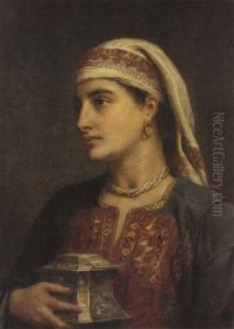 Mrs. Patrick Campbell In Balkan Dress by Edwin Longsden Long