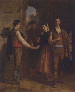 The Entrance To The Cathedral At Burgos, Spain by Edwin Longsden Long