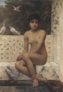 Ready For The Bath by Edwin Longsden Long