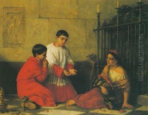 The Chestnut Seller by Edwin Longsden Long