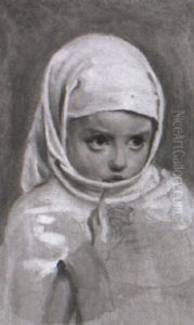 Portrait Of An Arab Man by Edwin Longsden Long