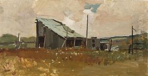 The Slab Hut, 1937 by Sydney Long