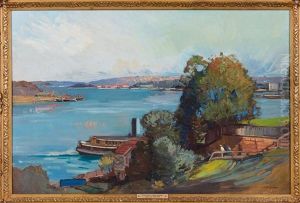 Potts Point, Sydney Harbour by Sydney Long