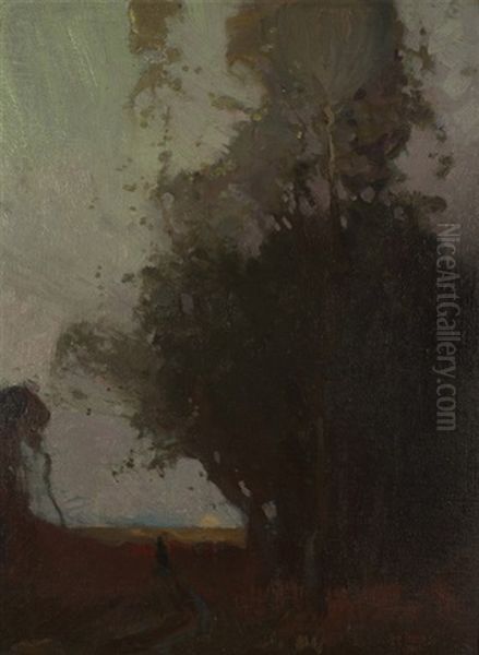 Untitled (landscape With Figure On A Path) - view 1