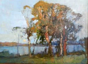 Moonlight, Lake Narabeen by Sydney Long