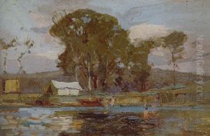 Boy Scout Camp, Narrabeen by Sydney Long
