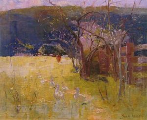 Ducks In An Orchard by Sydney Long