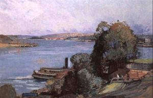 Potts Point, Sydney Harbour by Sydney Long