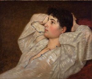 Seated Young Woman by Ernest Wadsworth Longfellow