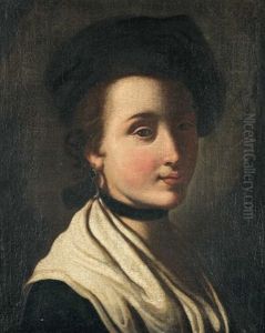 Portrat Einer Jungen Dame Mit Hut