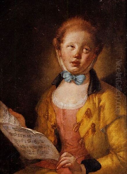 Ritratto Di Giovinetta Con Spartito Musicale - view 1