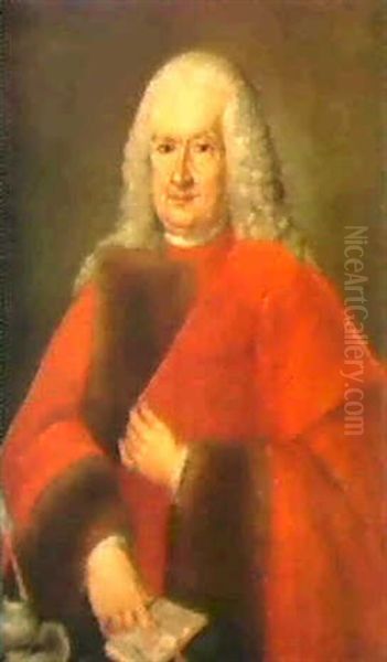 A Portrait Of Aloisio Foscari Seated At A Table, Wearing... - view 1
