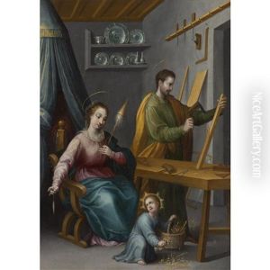 Saint Joseph Dans L"atelier Du Charpentier by Barbara Longhi