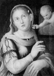 Ritratto Di Santa Con Putto Ritratto Di Santa Con Putto