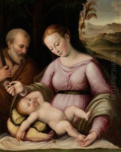 Die Heilige Familie by Lucca Longhi