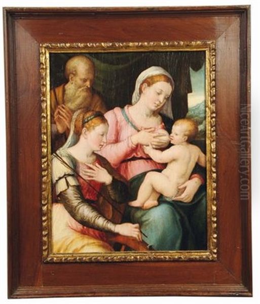 Sacra Famiglia Con Santa Caterina - view 1