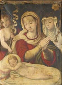 The Virgin And Child With The Infant Saint John The Baptist And Saint Clare