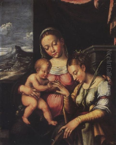 The Mystic Marriage Of Saint Catherine - view 1